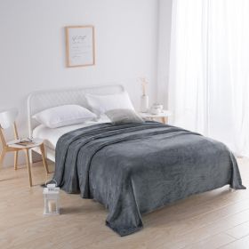 1PC Ultra Soft Plush Throw Blanket, Warm Fluffy Lightweight Blanket For Sofa Bed Couch (Option: 28x39 inch-Dark Grey)