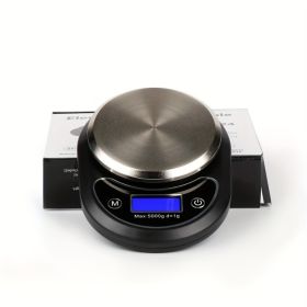 High Precision Household Food Food Electronic Baking Kitchen Scale Precision Explosion Portable Coffee Scale (Option: Black1)