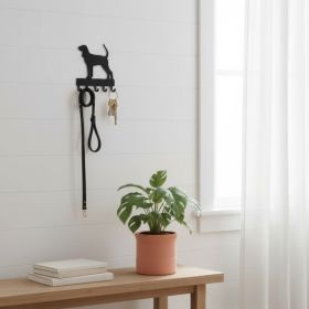 CIFbuy Vintage Coonhound Wall-Mounted Coat Rack with Leash Hanger & Key Hooks Rustic, Farmhouse Entryway Organizer for Hallway Mudroom Bathroom P (Option: 57840695)