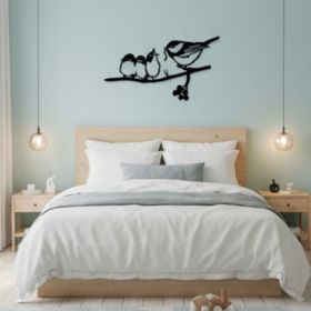 CIFbuy Vintage Iron Sparrow Silhouette Metal Wall Art, Rustproof Weather-Resistant Farmhouse Ornament, Bird Decor for Outdoor Garden, Patio Lawn, (Option: 11336794)