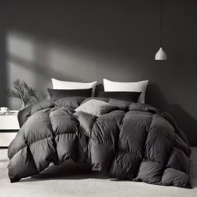 All Season Queen Cooling Comforter - Premium 2100 Series Down Alternative Comforter - Quilted Duvet Insert With Corner Tabs - Luxury Soft Hotel C (Option: Grey Twin 64x88in)
