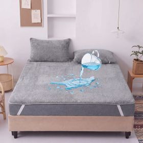 Waterproof Mattress Protector, Deep Pocket Fitted Sheet, Liquid Proof Bed Cover For Bedroom (Option: 60x80 inch-Grey)
