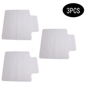 3PCS 90 x 120 x 0.2cm PVC Home-use Protective Mat for Floor Chair Transparent (Option: As picture)