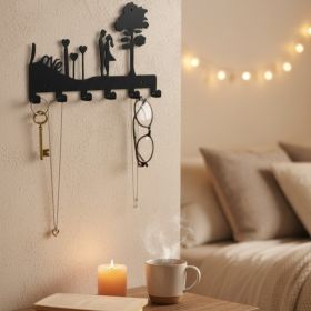 CIFbuy 2 Pack Romantic Couple Heart Shaped Wall Hooks Key Holder for Entryway Bedroom, Bedroom Aesthetic, Home Decor Ideal Wedding, Anniversary V (Option: 11055493)