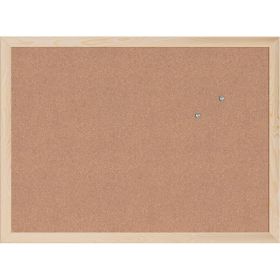 Cork Bulletin Board,18 X 24 Inches Light Birch Wood Frame Wall Mounted Memo Board For Office School & Home (Option: Light Birch)