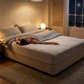 Premium Fitted Mattress Cover, Breathable Fitted Sheet, All Around Elastic Bed Protector For Home Use (Option: 39x75 inch-White)