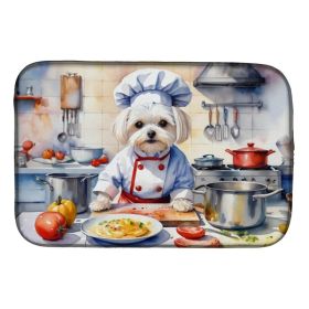 Maltese The Chef Dish Drying Mat Absorbent Dish Drying Mat Pad for Kitchen Counter Dish Drainer Mat for Countertop, 14 x 21", Multicolor (Option: default)