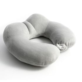 U-shape Pillow Pp Cotton Memory Foam (Option: Clear Gray Pp Cotton-U Pillow)