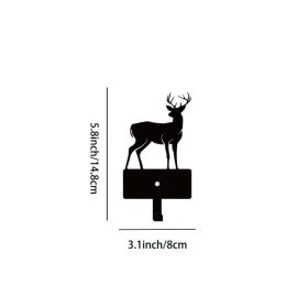 CIFbuy Vintage Deer Antler Wall Mounted Coat Rack with Hooks, Rustproof Farmhouse Space-Saving Storage Organizer, Storage Organizer, Hallway Mudr (Option: 44171822)
