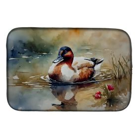 Canvasback Dish Drying Mat Absorbent Dish Drying Mat Pad for Kitchen Counter Dish Drainer Mat for Countertop, 14 x 21", Multicolor (Option: default)