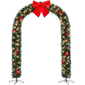 Christmas Artificial Tree Archway Decoration, Realistic PVC Holiday Tree Arch Frame for Outdoor Indoor Room Festival Party Wedding Garden, Arch T (Option: default title)