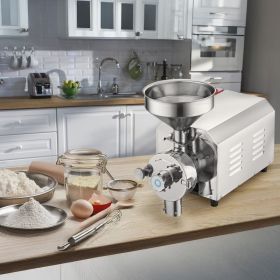 Grain Grind Mill Grain Grinding Machine 3000W Food Processing Machinery (Option: Silver)